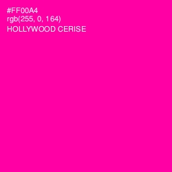 #FF00A4 - Hollywood Cerise Color Image